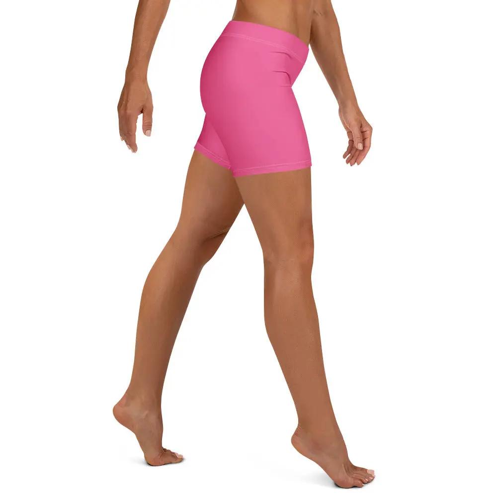 PrettyMyiek Pink Bike Shorts - High Waisted Athletic Shorts PrettyMyiekTingz