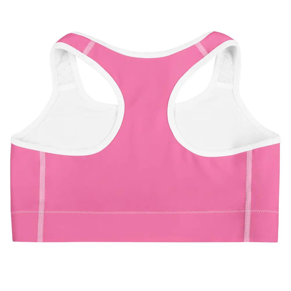 PrettyMyiek Pink Sports Bra - High Support Workout Bra PrettyMyiekTingz