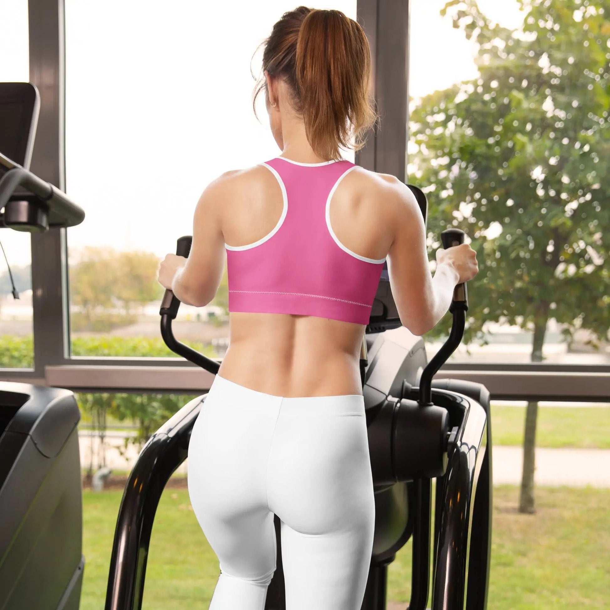 PrettyMyiek Pink Sports Bra - High Support Workout Bra PrettyMyiekTingz