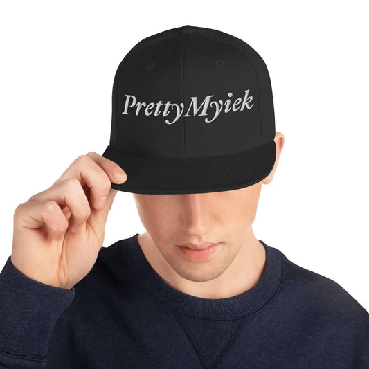PrettyMyiek Logo Snapback Hat - Signature Embroidered | PrettyMyiekTingz PrettyMyiekTingz