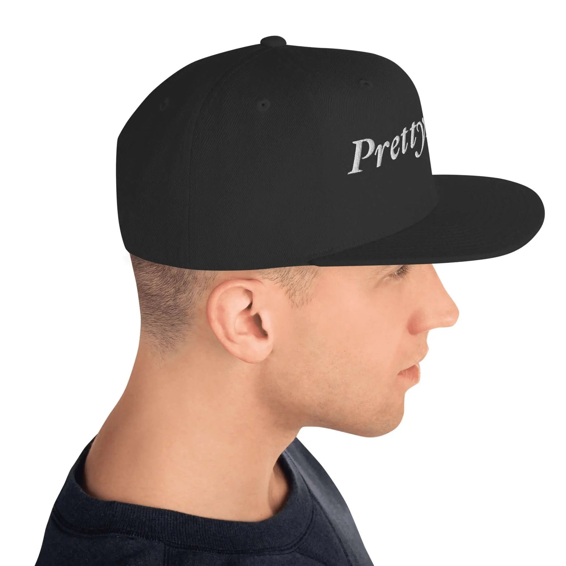 PrettyMyiek Logo Snapback Hat - Signature Embroidered | PrettyMyiekTingz PrettyMyiekTingz