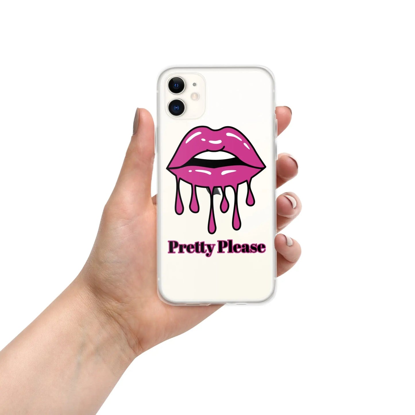 Pretty Please iPhone Clear Case PrettyMyiekTingz