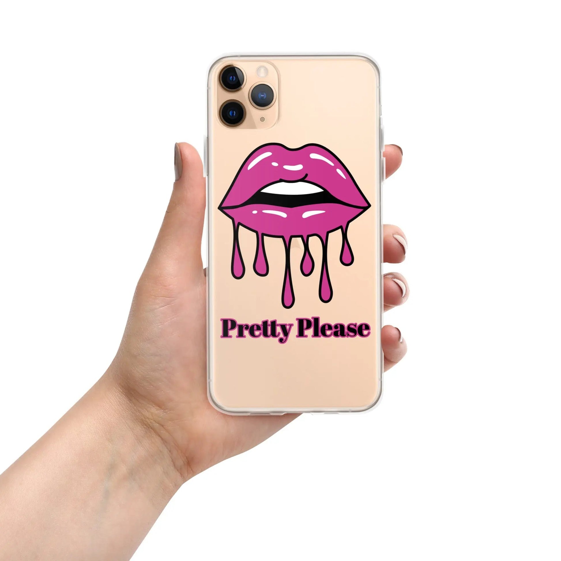 Pretty Please iPhone Clear Case PrettyMyiekTingz