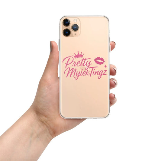 PrettyMyiek Signature Clear Phone Case - Transparent Protective Cover PrettyMyiekTingz