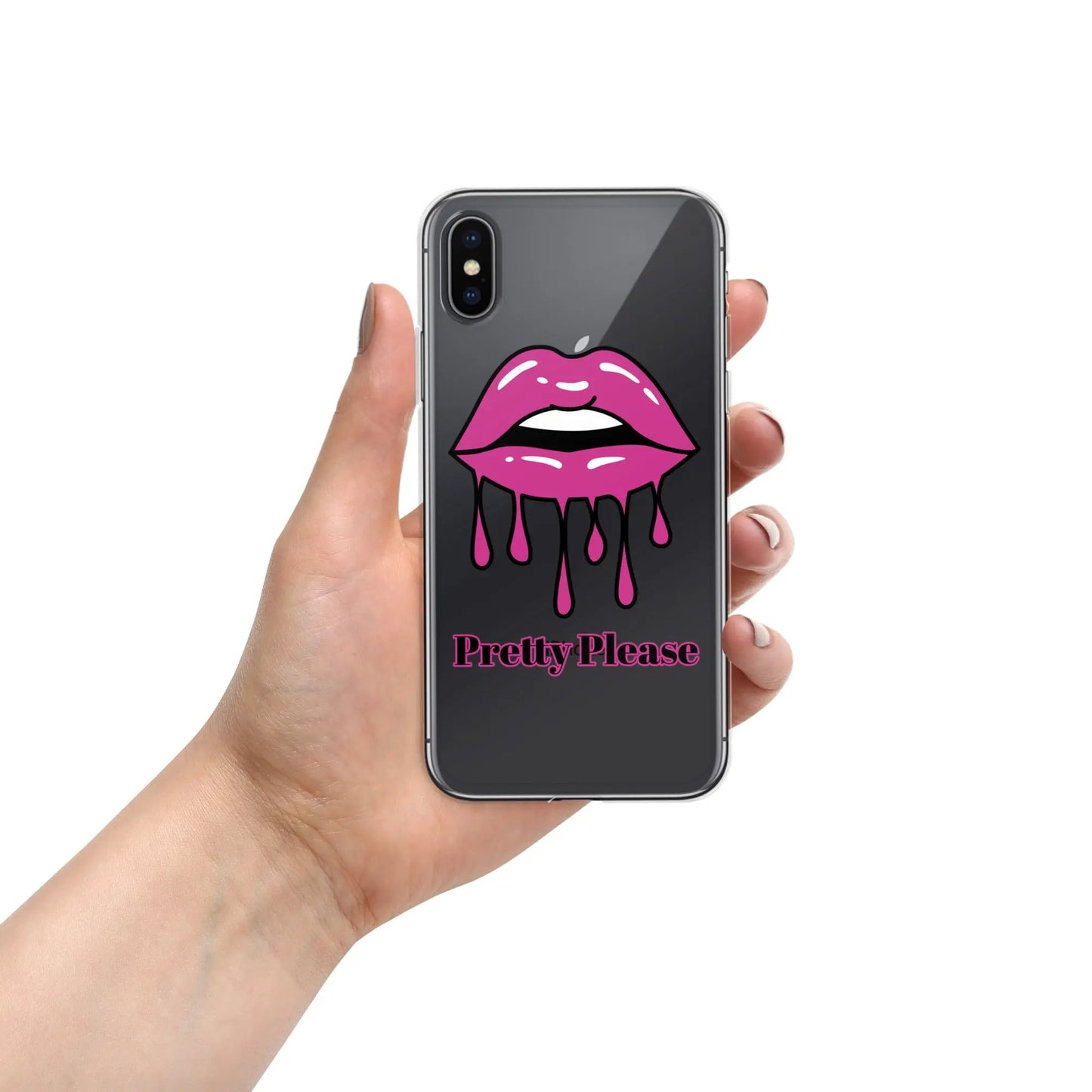 Pretty Please iPhone Clear Case PrettyMyiekTingz