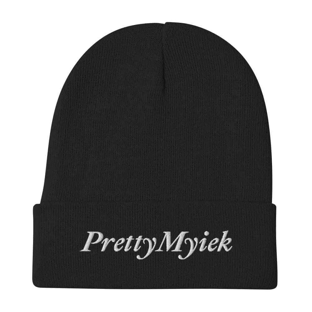 PrettyMyiek Logo Beanie - Signature Embroidered Design | PrettyMyiekTingz PrettyMyiekTingz