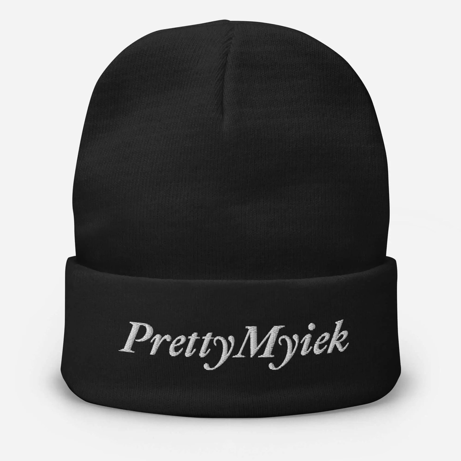 PrettyMyiek Logo Beanie - Signature Embroidered Design | PrettyMyiekTingz PrettyMyiekTingz