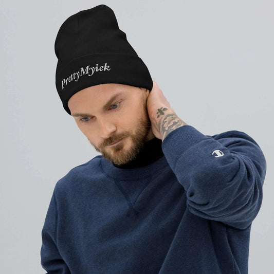 PrettyMyiek Logo Beanie - Signature Embroidered Design | PrettyMyiekTingz PrettyMyiekTingz