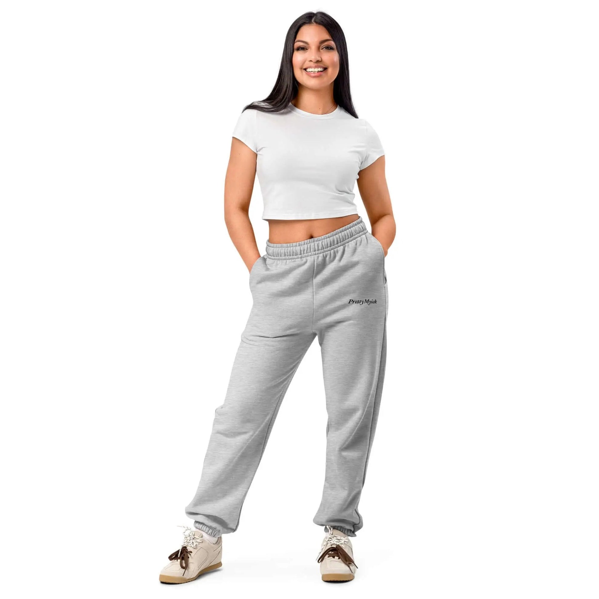 PrettyMyiek Signature Heather Gray Joggers - Unisex Premium Cotton | PrettyMyiekTingz PrettyMyiekTingz