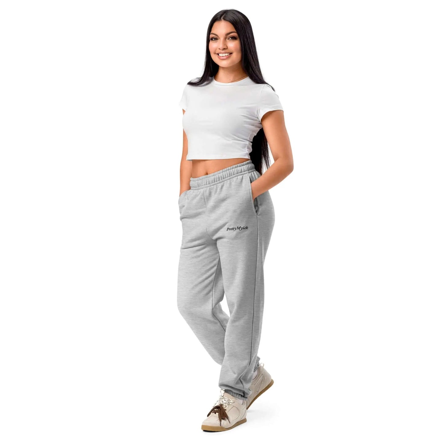 PrettyMyiek Signature Heather Gray Joggers - Unisex Premium Cotton | PrettyMyiekTingz PrettyMyiekTingz